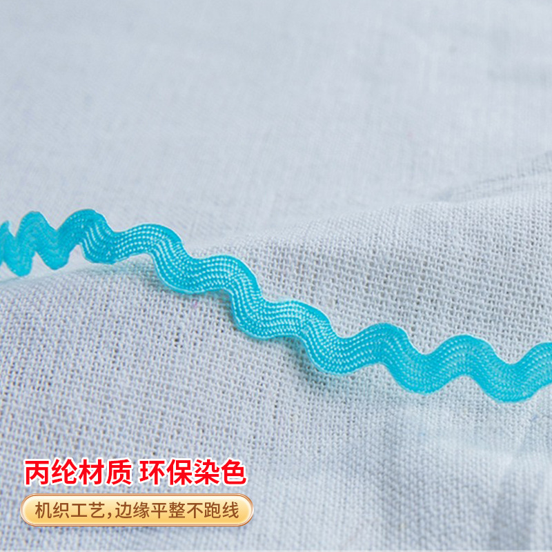 Spot 5MM sailing de polipropileno con la palabra encaje ropa accesorios de equipaje en forma de S encaje ola cinturón accesorios de encaje