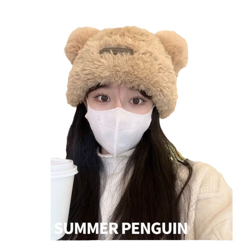 가죽 라벨 더블 볼 - 라이트 커피