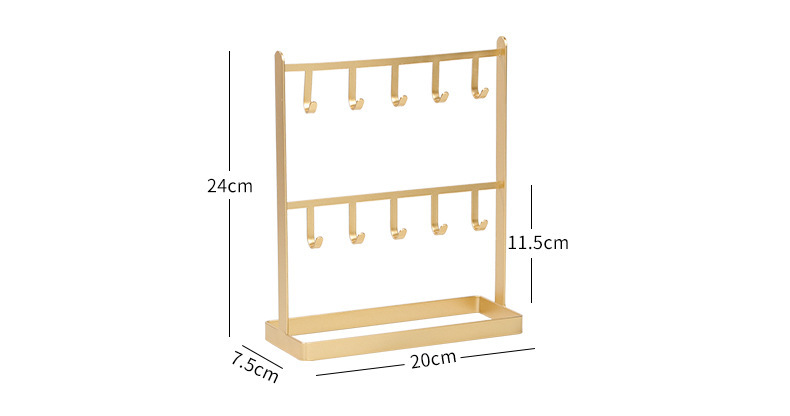 Nihaojewelry Desktop Wrought Iron Jewelry Storage Rack Wholesale Accessories display picture 4