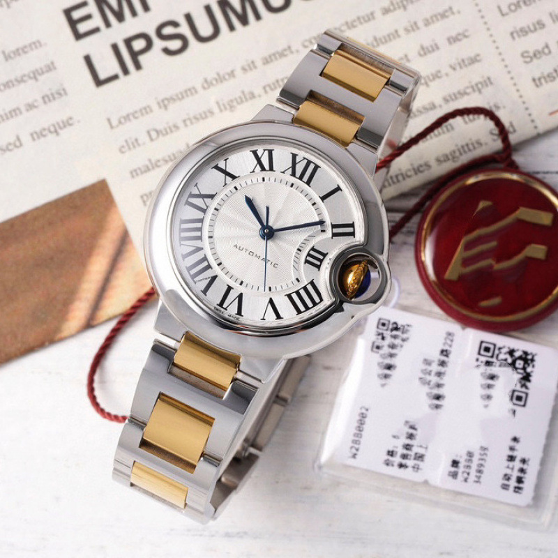 Automatické mechanické dámské hodinky modrý ciferník luxus_voghion.com