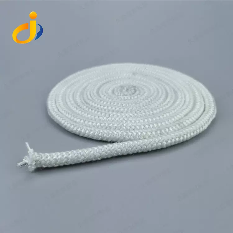 661厂家直销耐高温防火密封绳 壁炉密封绳 白色炉门弹力密封绳