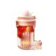 Double drinking straw tritan cup high temperature resistant plastic cup bubble cup girls high color value portable water cup summer