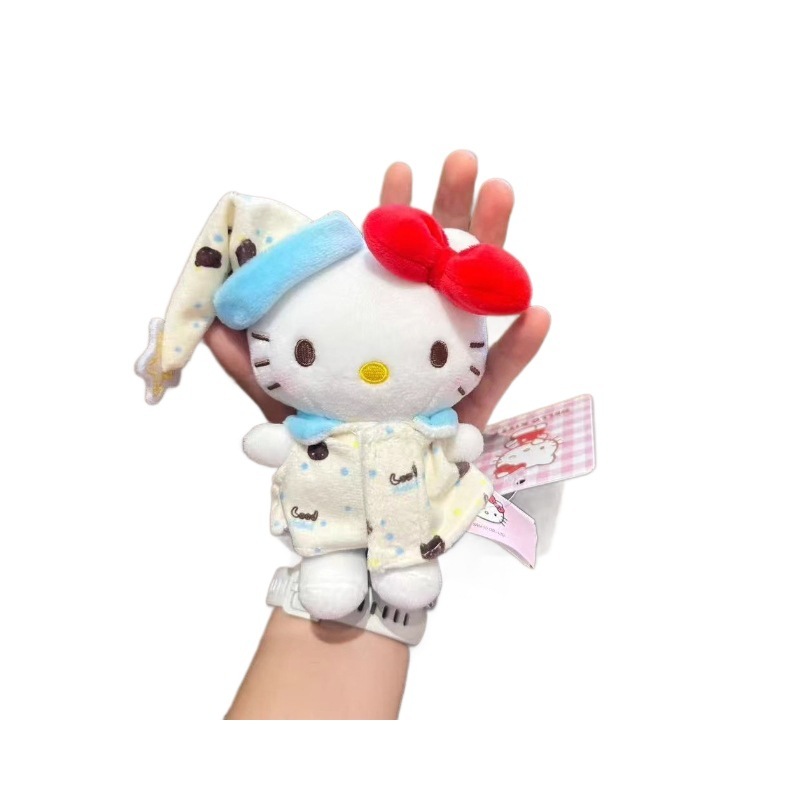 10cm娃衣经典凯蒂猫背包包挂件卡通可爱hellokitty钥匙扣毛绒玩偶|undefined