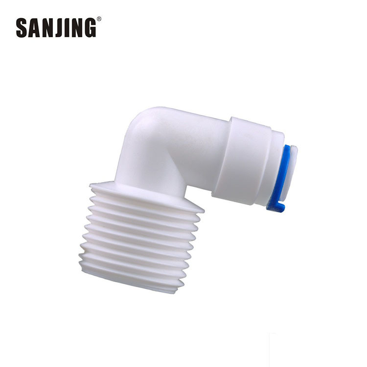 Compra al por mayor 4046 RO purificador de agua conector de la bomba de agua 3 puntos dientes a su vez dos en carga codo POM engrosada conector