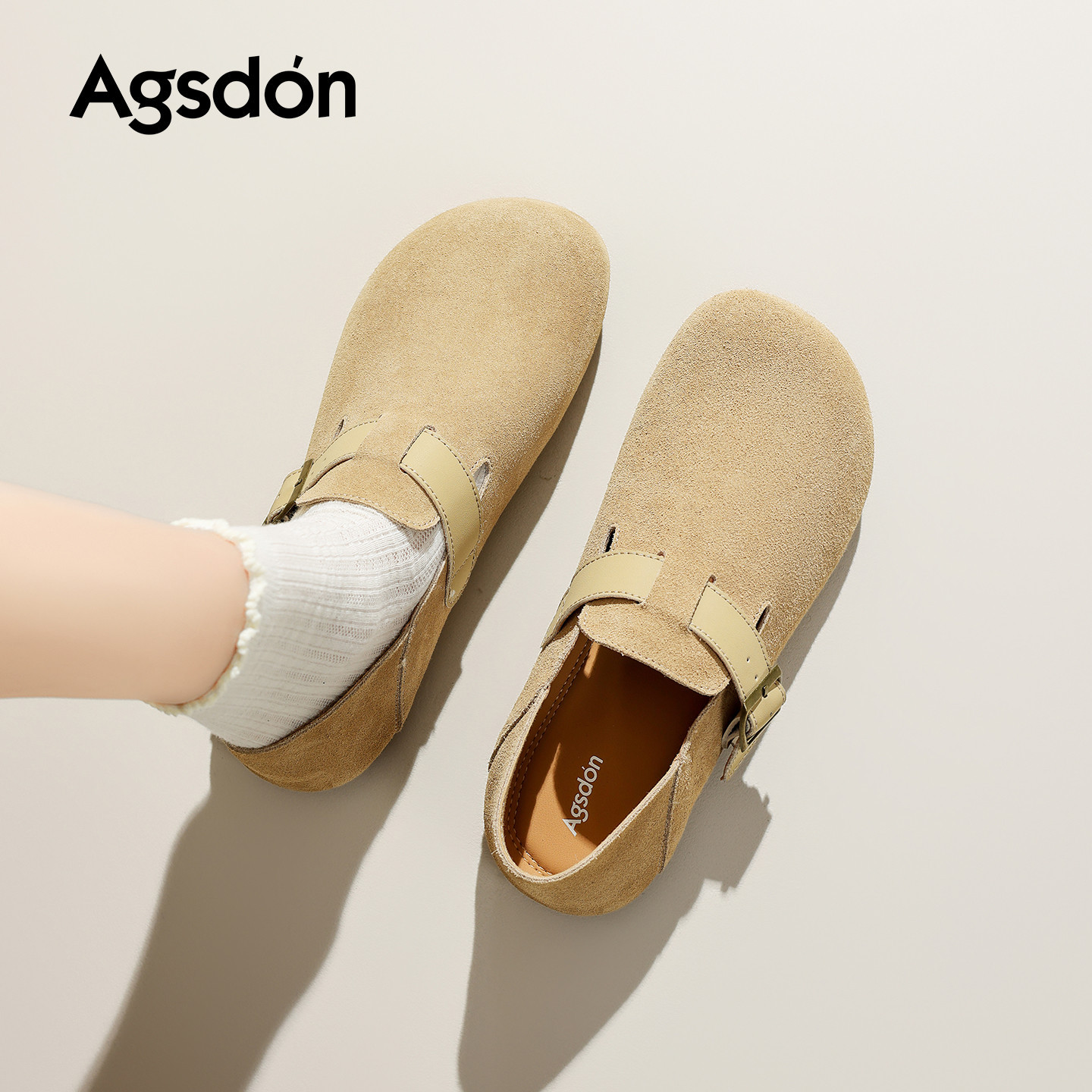 Augu Shiden todo incluido Boccan zapatos para mujeres 2026 nuevo primavera dos usar un zapato para mujeres embarazadas zapatos casuales con suela suave