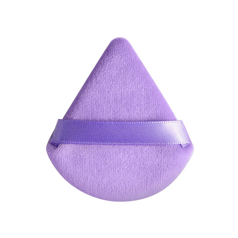 Soft makeup sponge set, square & triangular double-sided powder puffs, assorted colors
