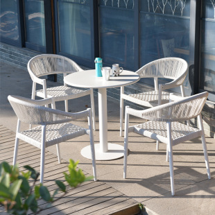 Outdoor Table and Chair Courtyard Casual Open-air Terrace Garden Outdoor Nordic Balcony Rattan Chair Three-piece Combination Simple