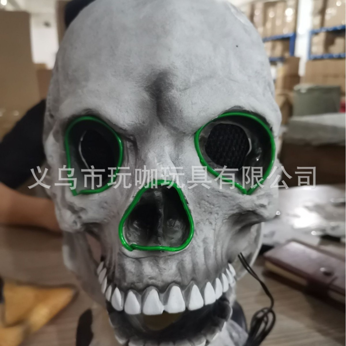 Máscara de demonio de terror de Halloween máscara exorcista máscara de doble capa Jack máscara de látex fábrica en stock