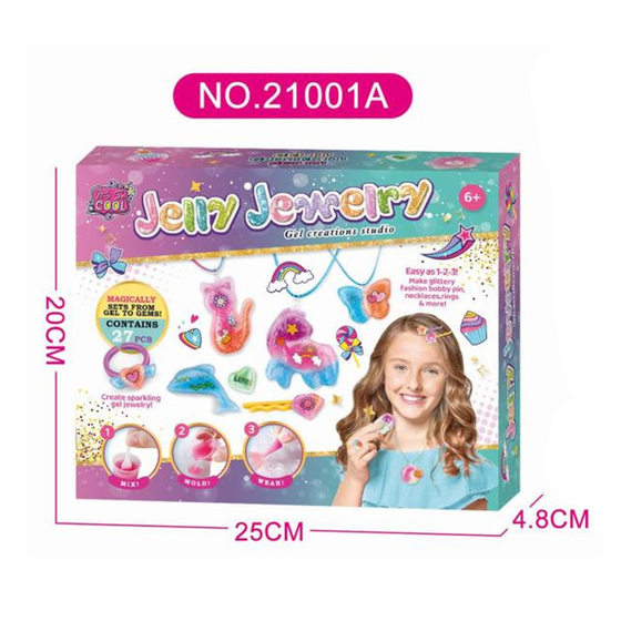 New Creative DIY Soft Gel Jewelry Set Unicorn Jewelry Set Dropping Glue Toy Girl Creative Handmade