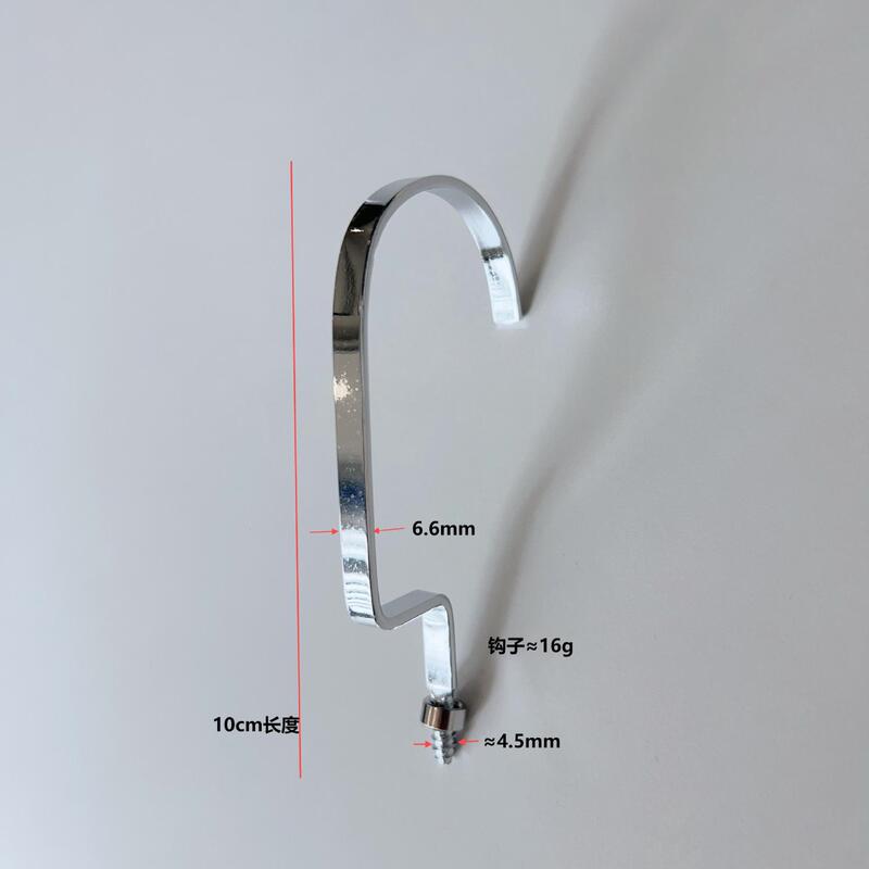 06 Clothes Hanger 10cm Flat Hook Model Hanger Hook Plastic Solid Wood Metal Square Hook Gold Black Matte Flat Hook