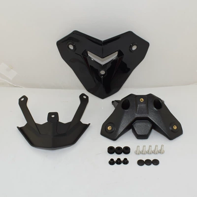 Suitable for Bao-Ma BM F900R 20-24 modified motorcycle front windshield windshield windshield mirror (Motorcycle front windshield) - smoked-black