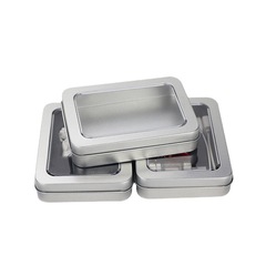 Wholesale health products iron boxes, printed open window tin boxes, gift keychain nail clip packaging iron boxes