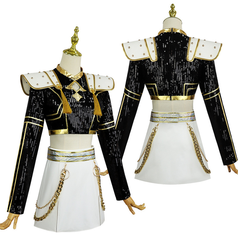 猎魔女团同款cos服儿童成人佐伊鲁米米拉黑金GoLden打歌服cosplay|undefined