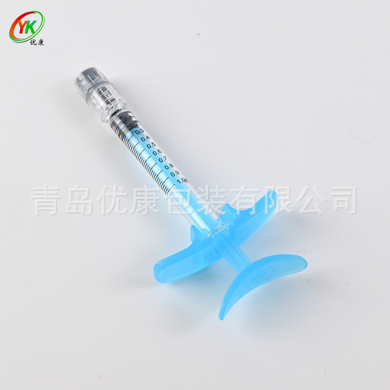现货1ml细长鲁尔锁美容玻璃预灌封注射器玻尿酸注射器 水光针包材