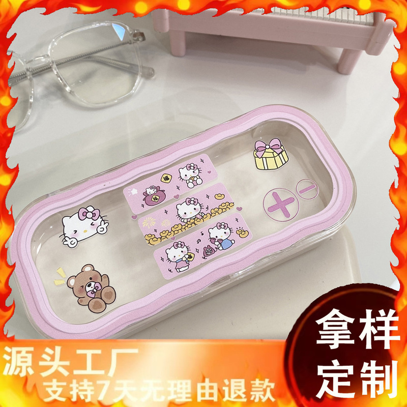 Manufacturer Wholesale Children's Plastic Glasses Cases, Student Goggles Packaging, Inner Wave Design for Optical Stores, Back-To-School Season
