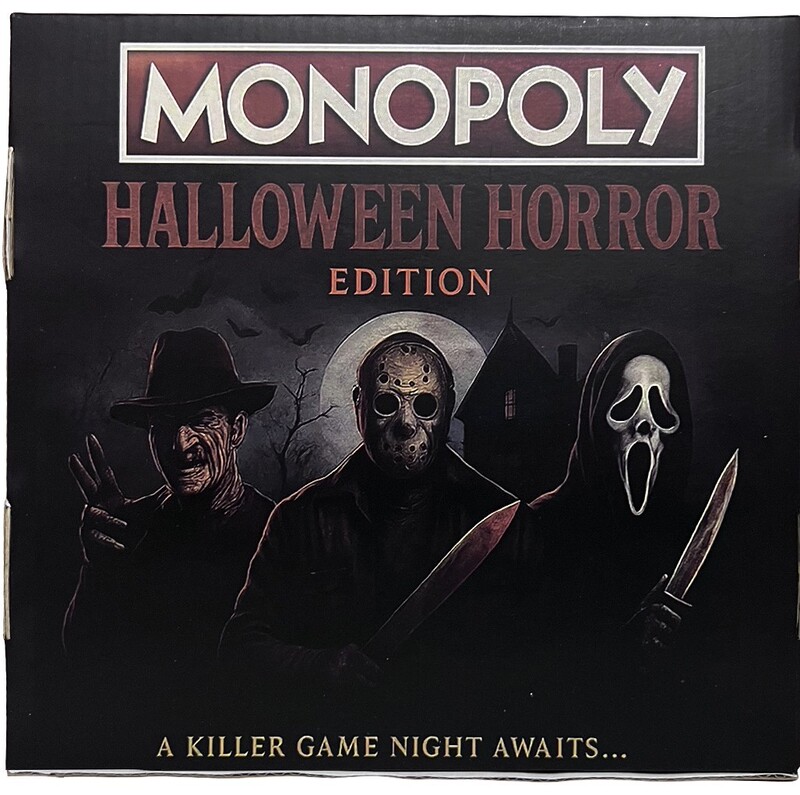 亚马逊新品Monopoly Halloween Horror Edition桌游卡牌游戏2-4人|undefined