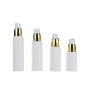 White Electroplated Sandblasted Hot Stamping Multi-Specification Screw-Top Vacuum Bottle Liquid Foundation Bottle Plastic Vacuum Lotion Sub-Bottle