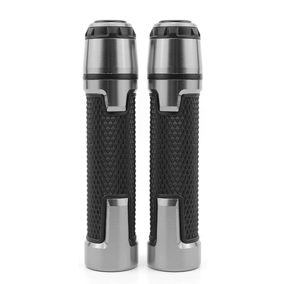 Motorcycle Handle Cover: for Yamaha Modified Handlebar Rubber - 1-pair-pvc-box-titanium-color-pvc-box
