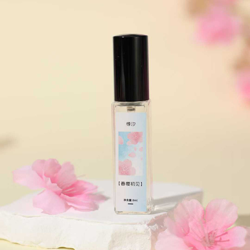 青壹坊 春樱初见木盒香水8ml （6个/展示盒)持久留香便携小支香水|undefined