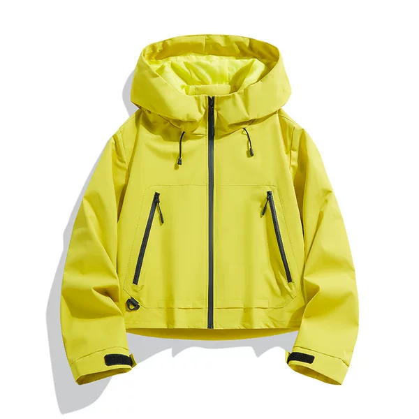 26-Year-Old Casual Fashion Brand Simple Outdoor Cycling Windproof and Rainproof Men's and Women's Couple Style Hooded Jacket Short Style