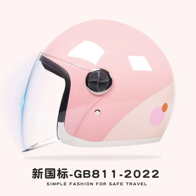 Motorcycle Half Helmet Men, Motosiklet kaskı (dəbilqə) - big-face-rabbit-hd-anti-fog-new-national-standard-category-b