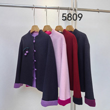 新中式百搭双面羊绒大衣2025秋冬新款国风短款小个子气质毛呢外套