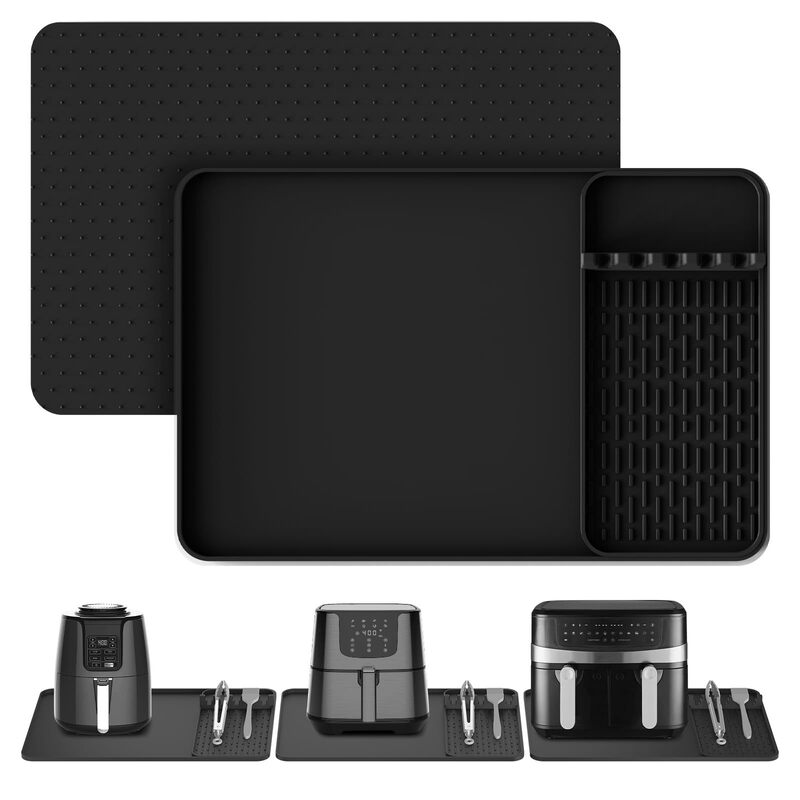 Countertop Silicone Heat Resistant Mat 24x16inch Oven Microwave Air Fryer Mat Kitchen Stand Tool Mat