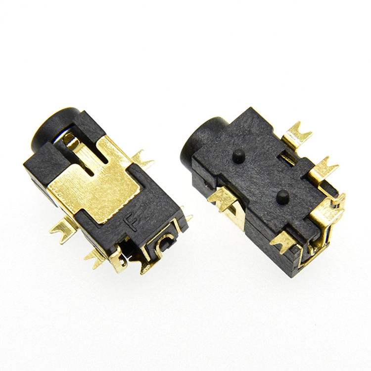 DC电源插座DC-052贴片 5脚贴片 竖柱 3.7*1.0 充电插座