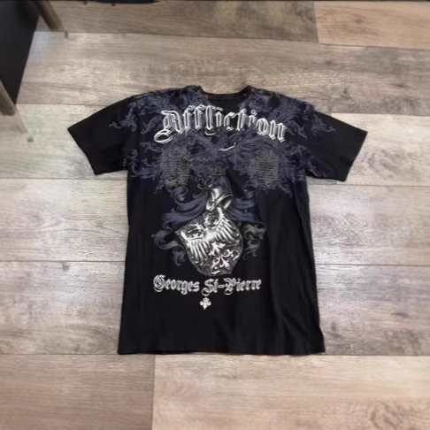 New Suffering Eagle Graphic T-Shirt, Large Fashion Style T-Shirt Printed T-Shirt