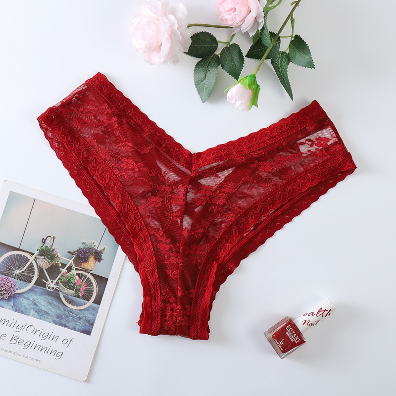 Solid Color Breathable Low Waist Panties display picture 9