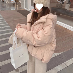 短款羽绒棉服女2025年冬季新款韩版小个子加厚面包服宽松学生外套