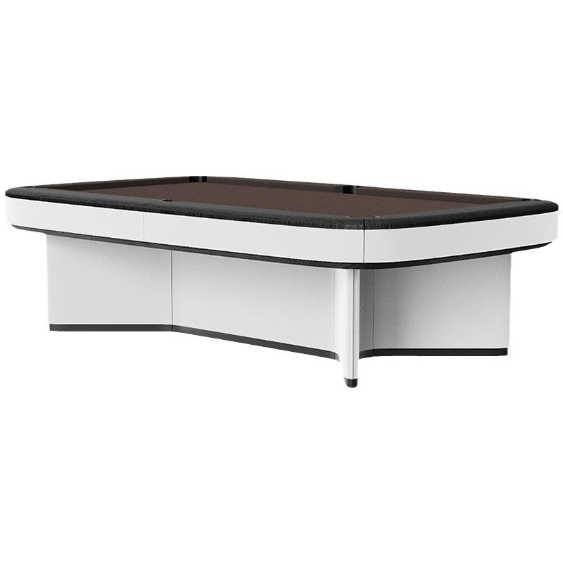 Mesa de billar de cuero para silla de montar, tipo estándar, hogar para adultos, comercial, fresno italiano de alta gama, mesa de billar cuadrada