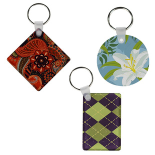 European and American Hot Cross-border Amazon Thermal Transfer Acrylic Keychain Sublimation Blank Keychain Bag Hanging Ornaments
