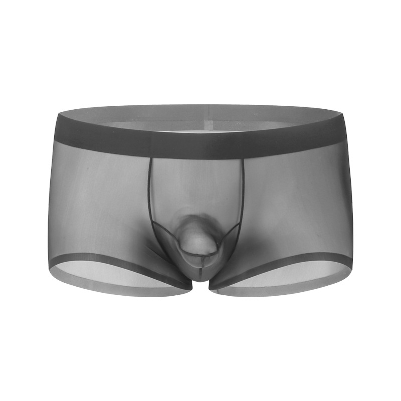 新品メンズ50gアイスショート四角ズボンクラシック銃弾分離立体裁断速乾通気平角パンツ