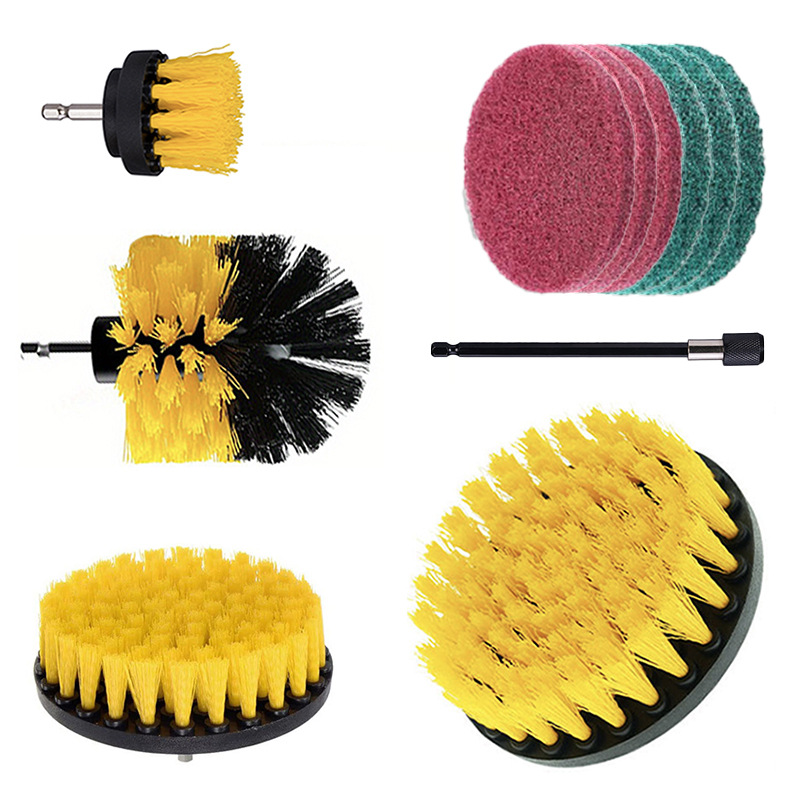 노란색, 4개 세트 + 빨간색 3개 + 녹색 3개 + 150MM 연장 막대, 플라스틱