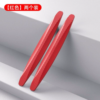 Protective Strips Anti-Scratch Body Scratch – Qapı və bamper qoruyucu zolaqlar - front-and-rear-bumper-anti-collision-strips-carbon-fiber-red-2-piece-pack