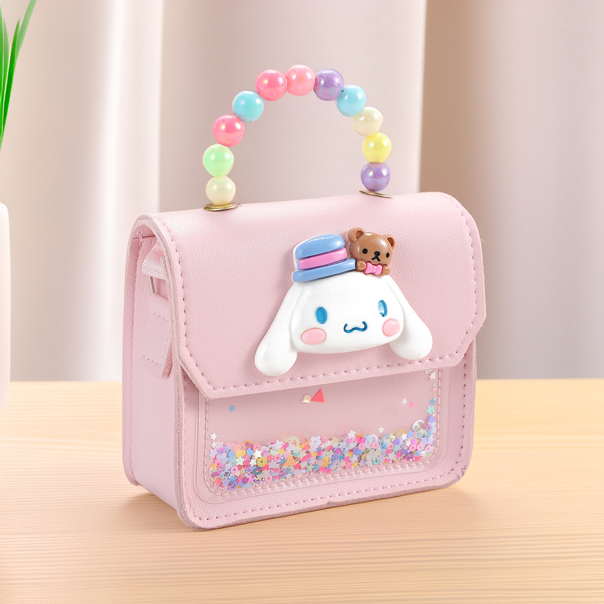 Bolsas para niños tarjetas de comida tarjetas de cambio bolsas de perlas estudiantes bolsa mayorista para niños