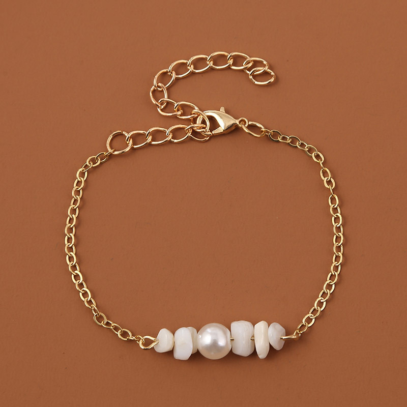 Bohemian simple creative pearl natural gravel braceletpicture6