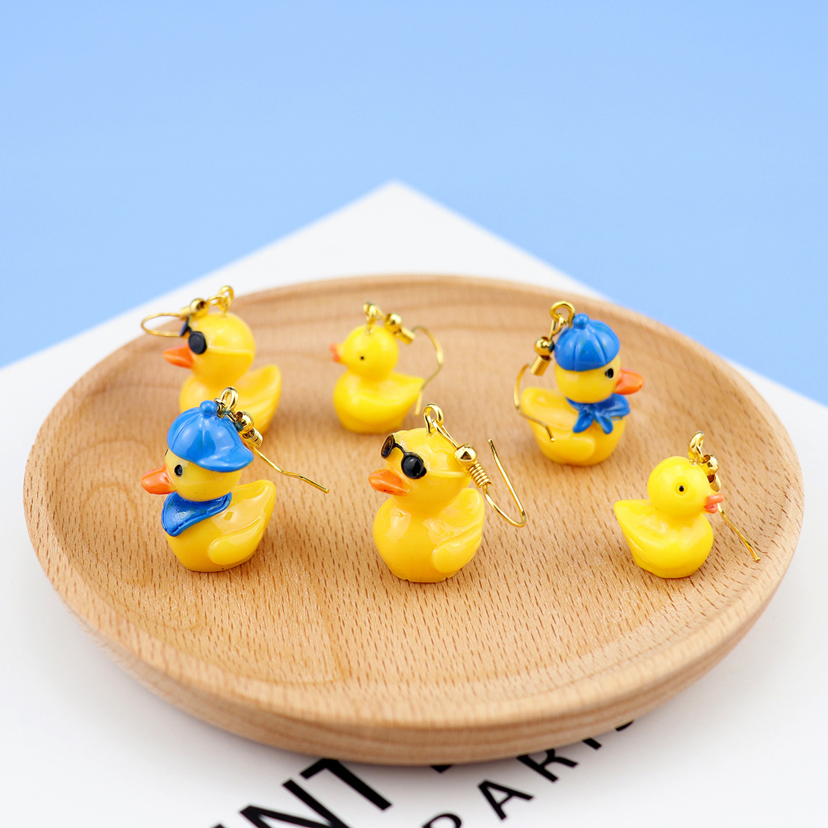 1 Pair Cute Animal Cartoon Duck Plastic Women's Drop Earrings Earrings Ear Hook display picture 4
