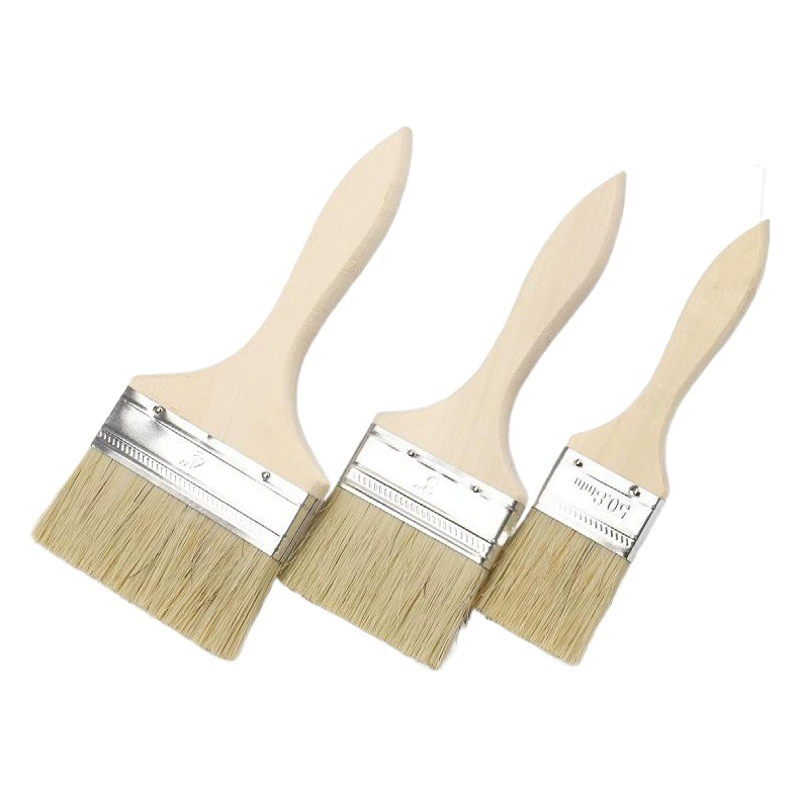 Фабрика Оптовая Деревянная Ручка Краска Кисть Имитация Щетина Шелковая Щетка Морская Промышленная Щетка Барбекю Кисть Бытовая Маленькая Щетка