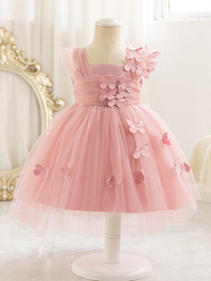 (Cross-border trading), dress girl's, children's small princess costume sleevless, (Physicals), western style