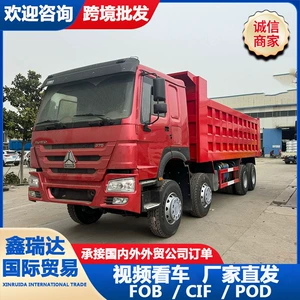 Manufacturer's cross-border HOWO Gobi dump truck, open-pit mine self-unloading truck, heavy-duty transport truck for earthworks, sand and gravel