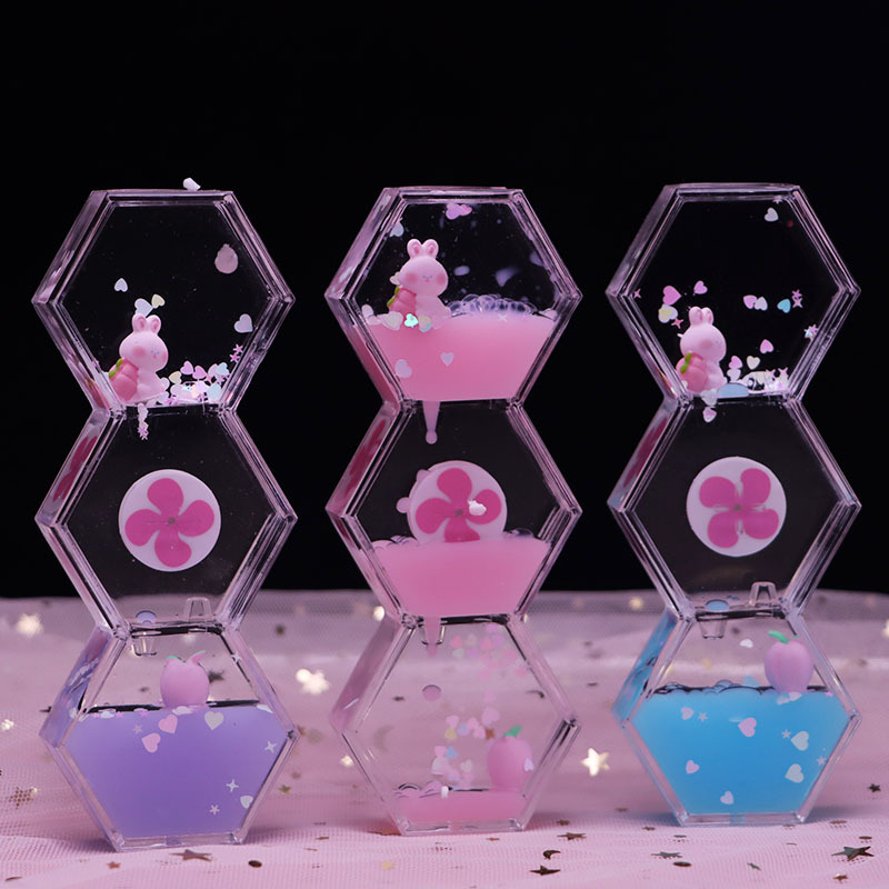 복숭아 토끼 - 산링 오일 방울 [색상 랜덤]