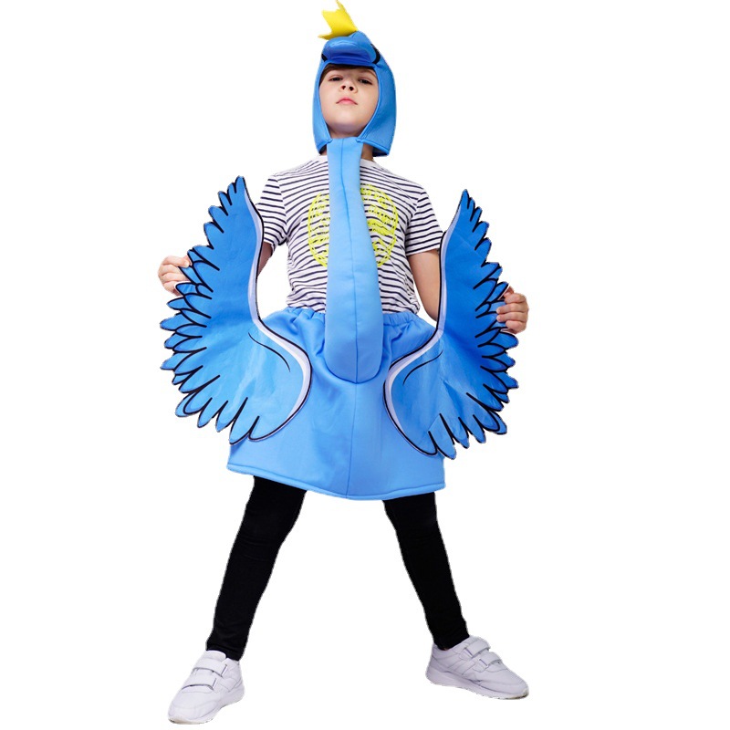 Los niños de Halloween Flamingo traje de la etapa Flamingo rol traje de rendimiento divertido traje de fiesta