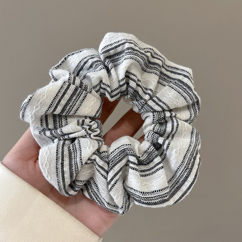 Anillo para el cabello de intestino grueso de gran tamaño coreano, bufanda cuadrada de alta calidad femenina, cuerda para el cabello, banda elástica y duradera, flor de viento perezosa