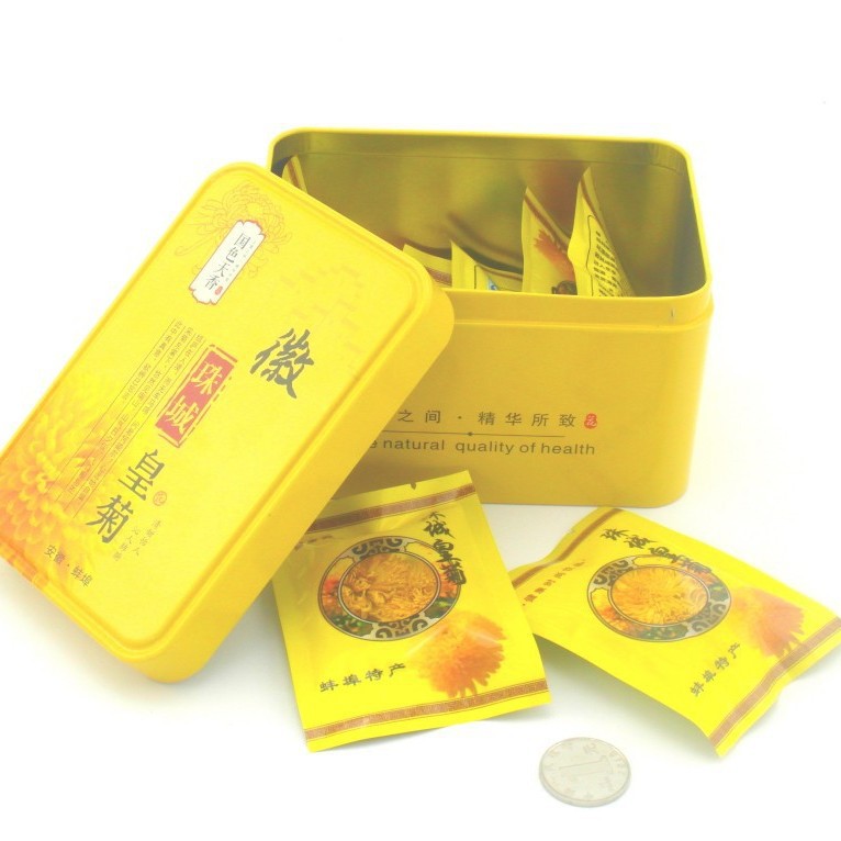 茶叶系列菊花茶铁盒包装 茉莉花茶铁罐 花茶金属盒子