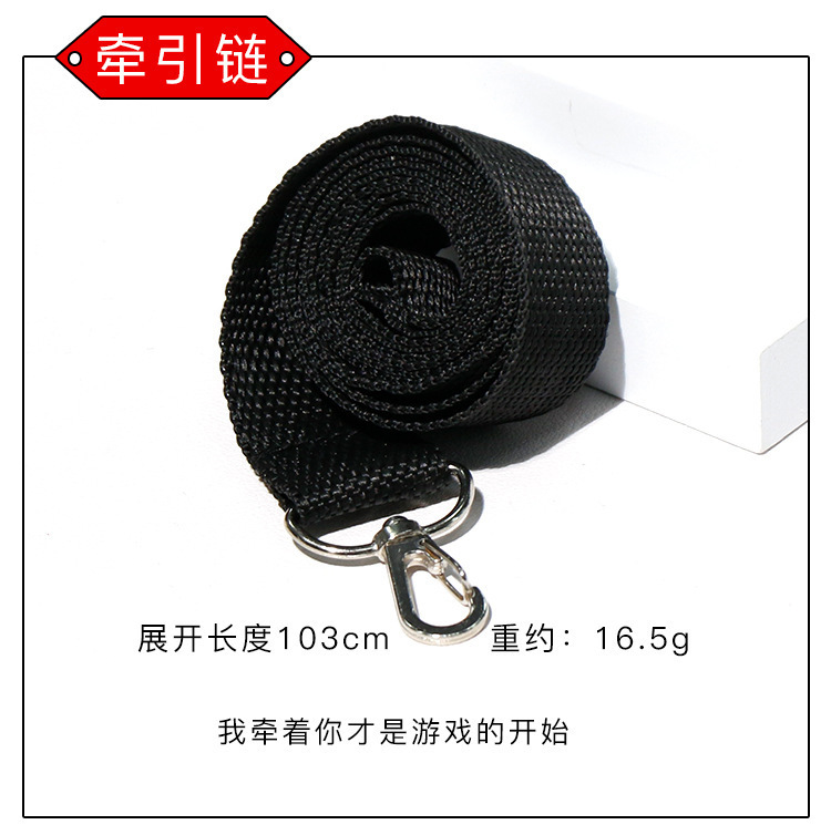 20-Piece PU Faux Leather Bondage Kit with Nipple Clamps and Handcuffs — detail image 14
