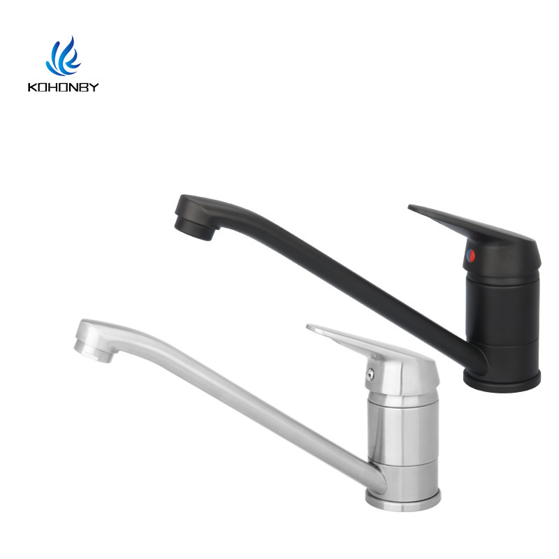 Factory Direct supply 304 stainless steel kitchen hot and cold water faucet sink faucet vegetable basin hot and cold water faucet white iron