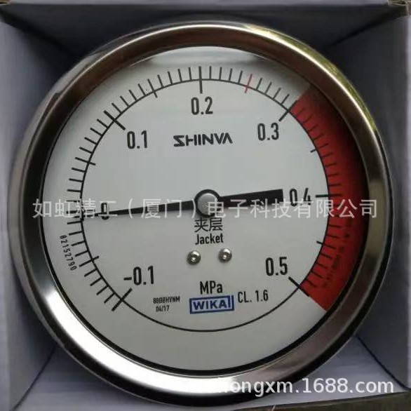 WIKA威卡不锈钢压力表EN837-1测压表注塑机液压表213.53.063