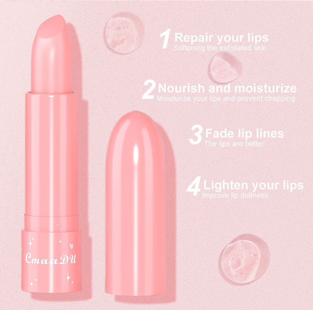 Check it out! Link Disclaimer - Exclusive for Foreign trade :CmaaDu 6-color Fruit-flavored Color-changing Moisturizing Lipstick undefined